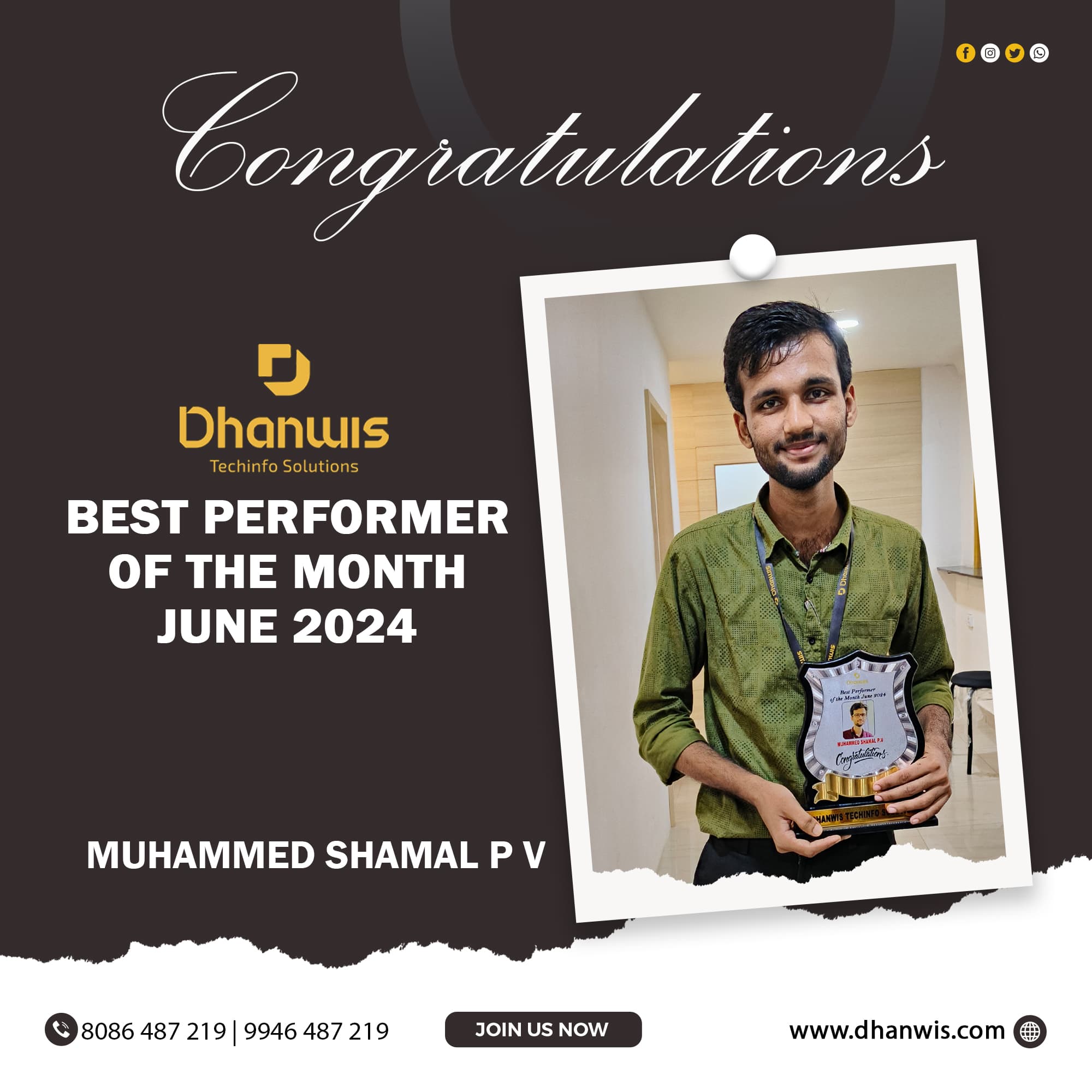 Award - Muhammed Shamal PV