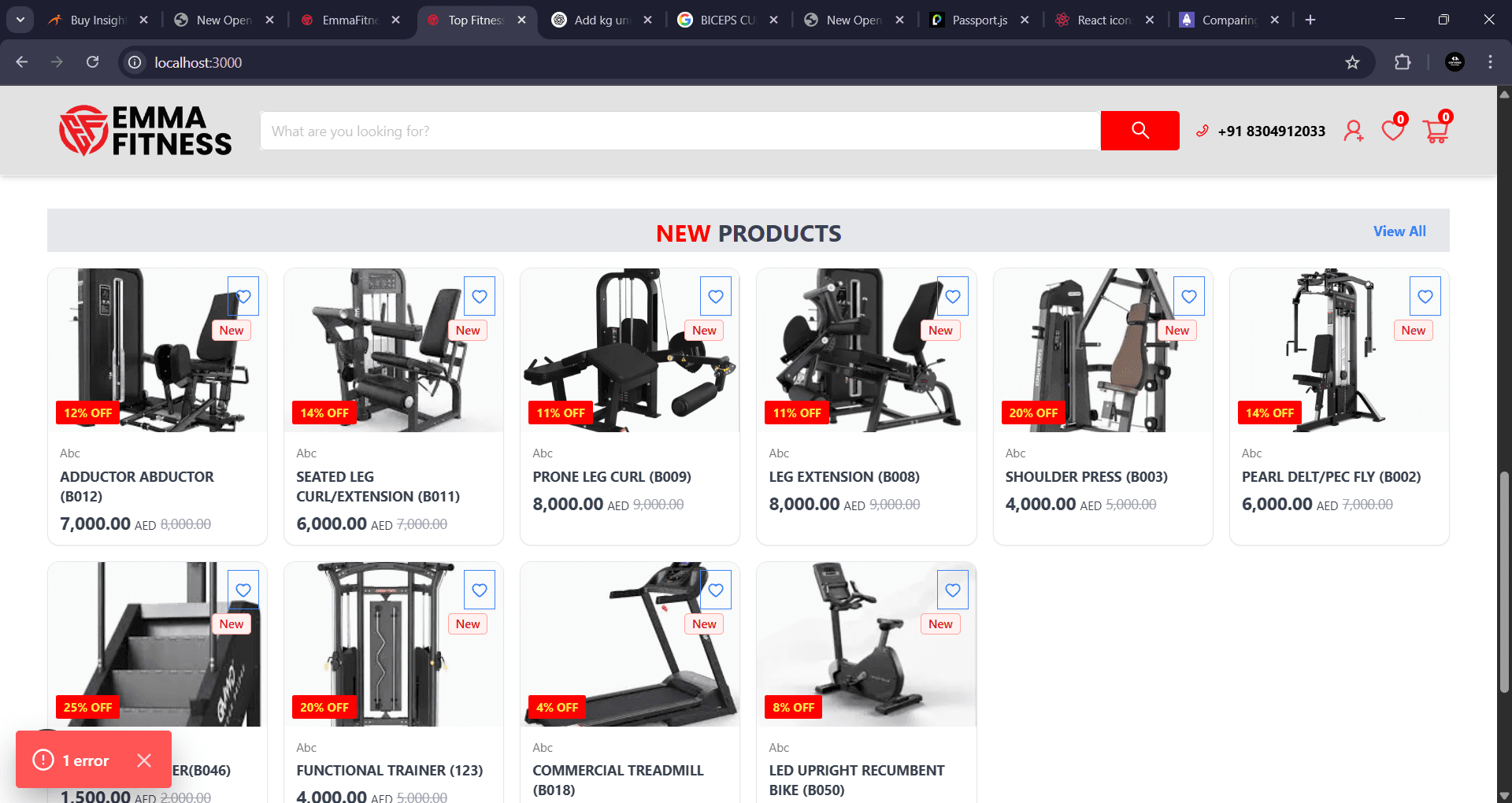 Emma Fitness UAE - Fitness commerce platform