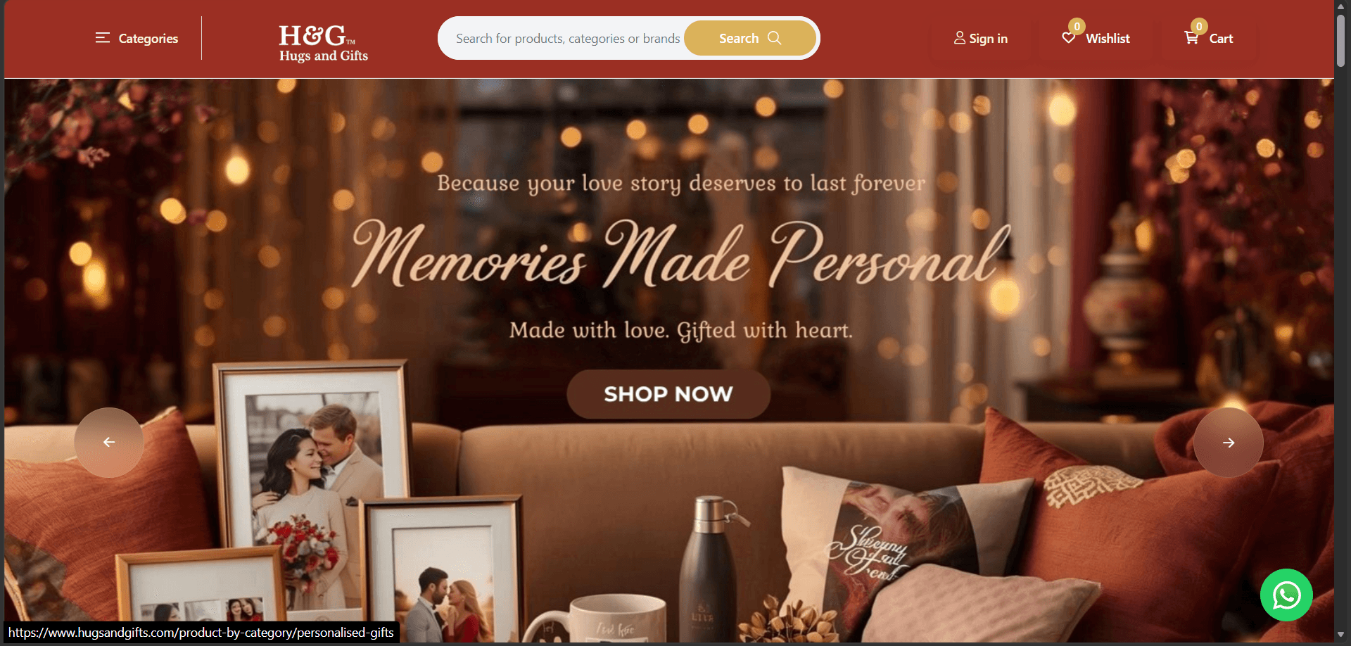 Hugs & Gifts — Gift commerce platform