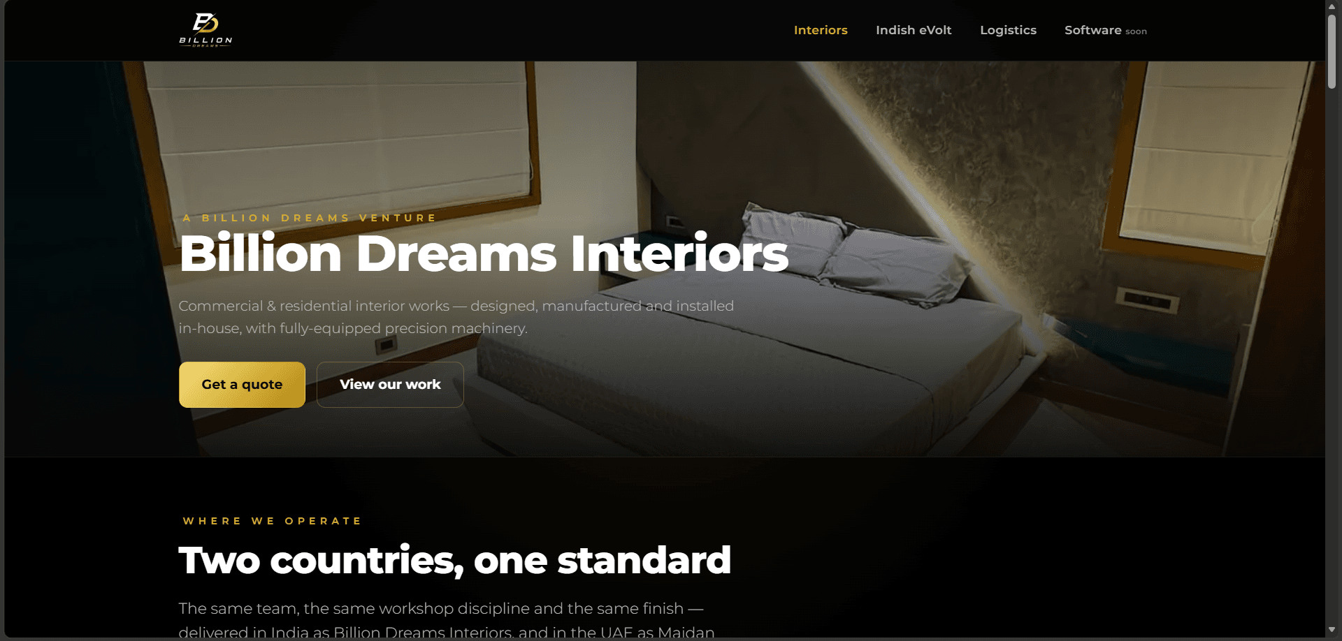 Billion Dreams Group interface, view 4